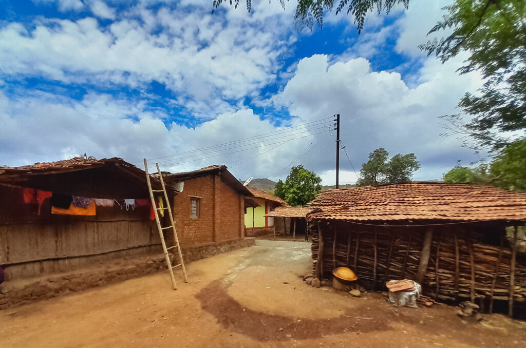 Tribal houses in Kondana village