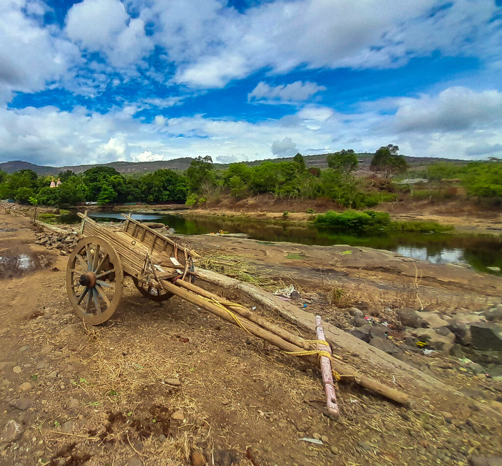 Ulhas river flowing beside the Kondana village